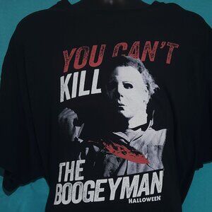Black Halloween "You Can't Kill The Boogeyman" T-Shirt, Size 2X